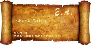 Eckert Anita névjegykártya
